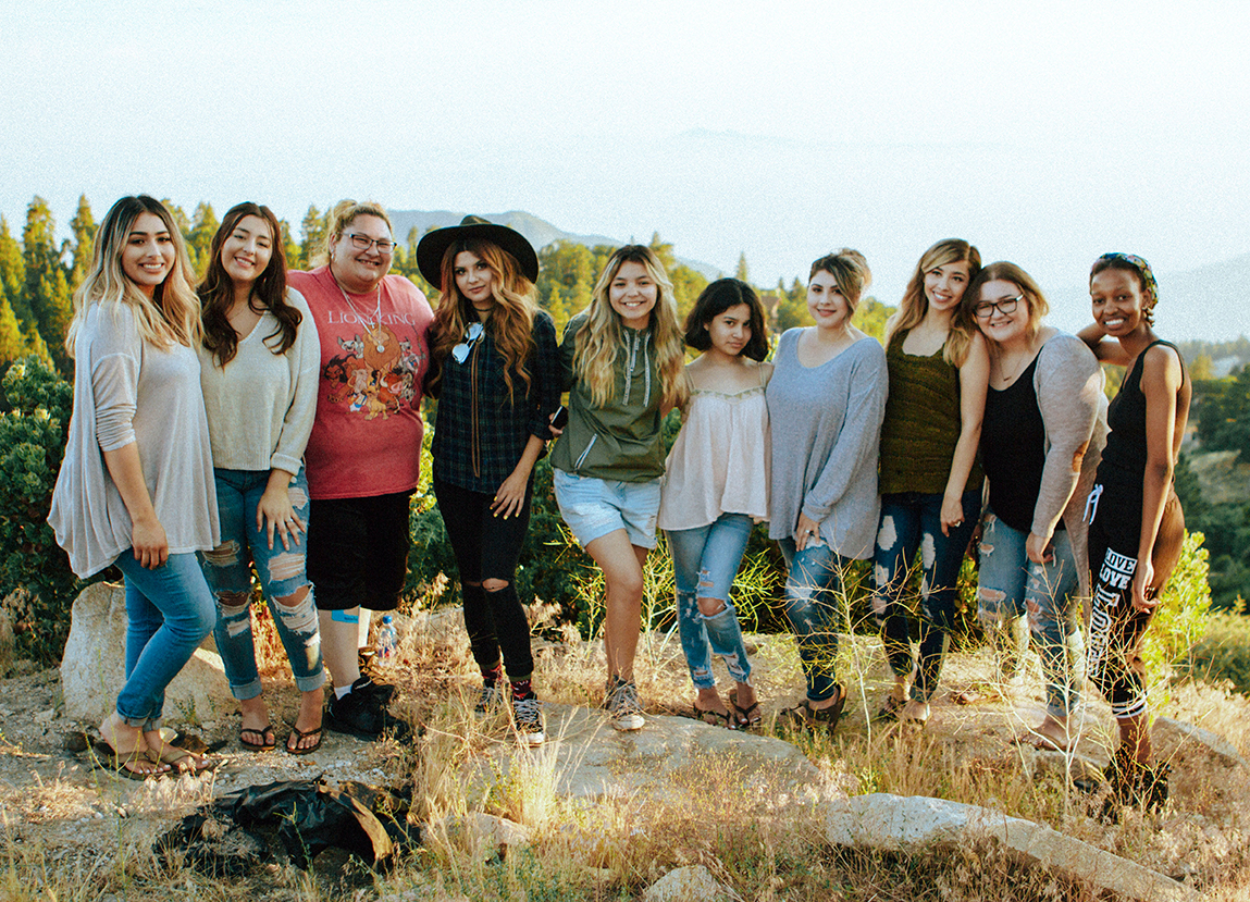 Retreat Group Smiling for a Picture Outdoors